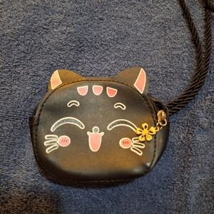 Cat Face Mini Crossbody Bag Faux Leather